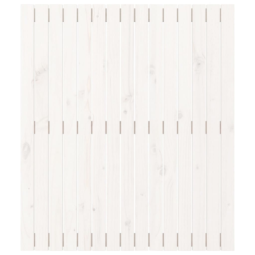 Wandhoofdbord 95,5X3X0 Cm Massief Grenenhout Wit 95.5 x 110 cm
