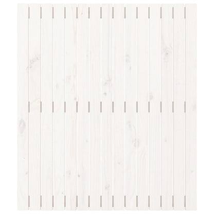 Wandhoofdbord 95,5X3X0 Cm Massief Grenenhout Wit 95.5 x 110 cm
