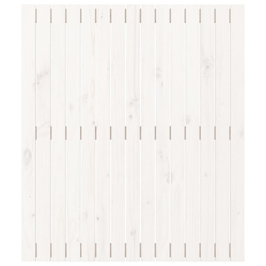 Wandhoofdbord 95,5X3X0 Cm Massief Grenenhout Wit 95.5 x 110 cm