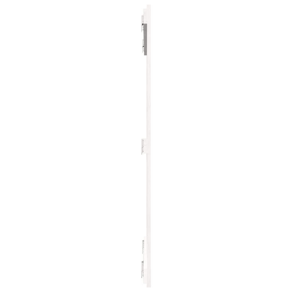 Wandhoofdbord 95,5X3X0 Cm Massief Grenenhout Wit 95.5 x 110 cm