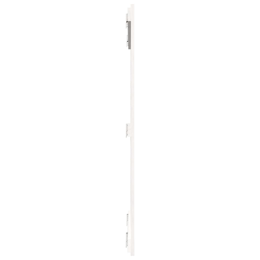 Wandhoofdbord 95,5X3X0 Cm Massief Grenenhout Wit 95.5 x 110 cm