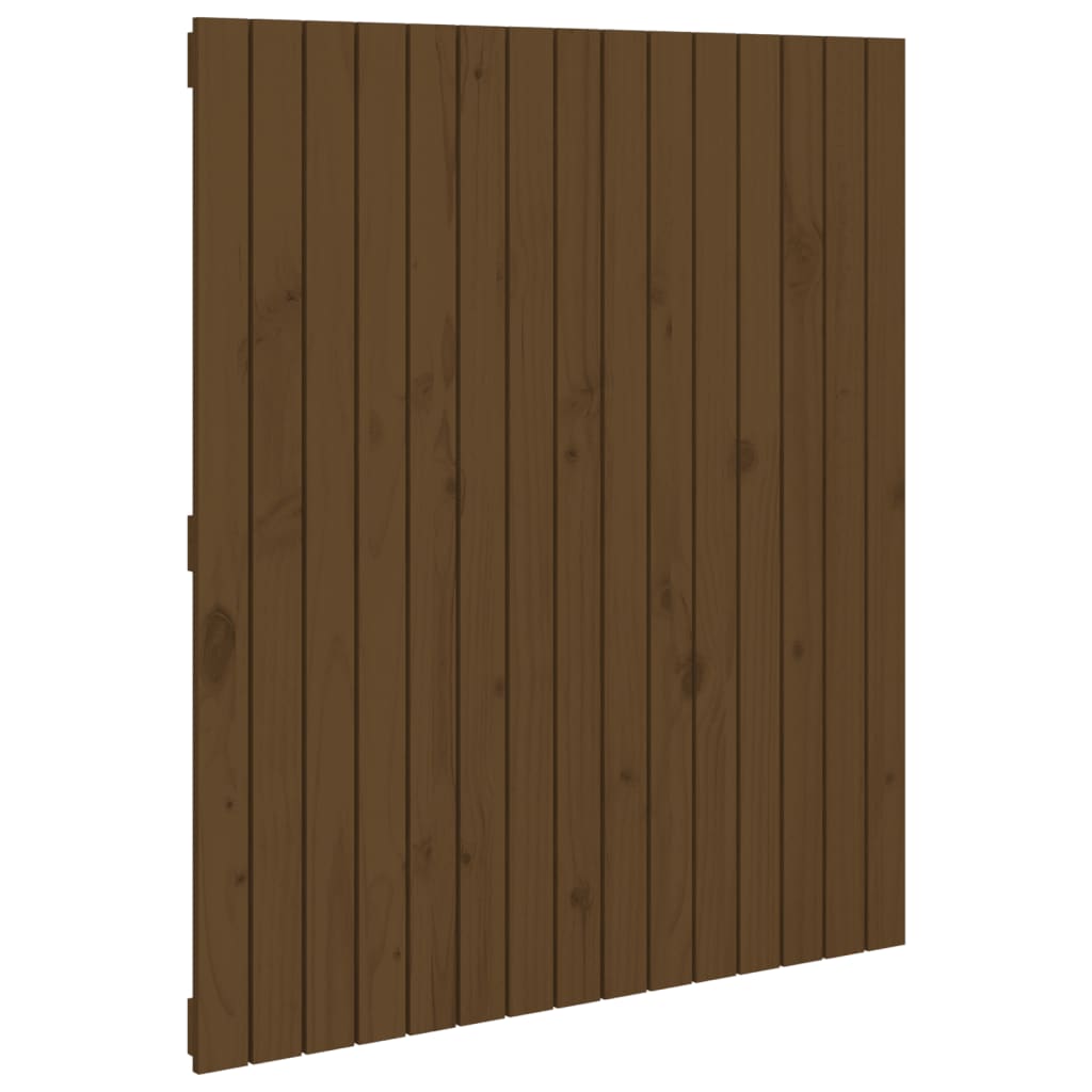 Wandhoofdbord 95,5X3X0 Cm Massief Grenenhout Honingbruin 95.5 x 110 cm