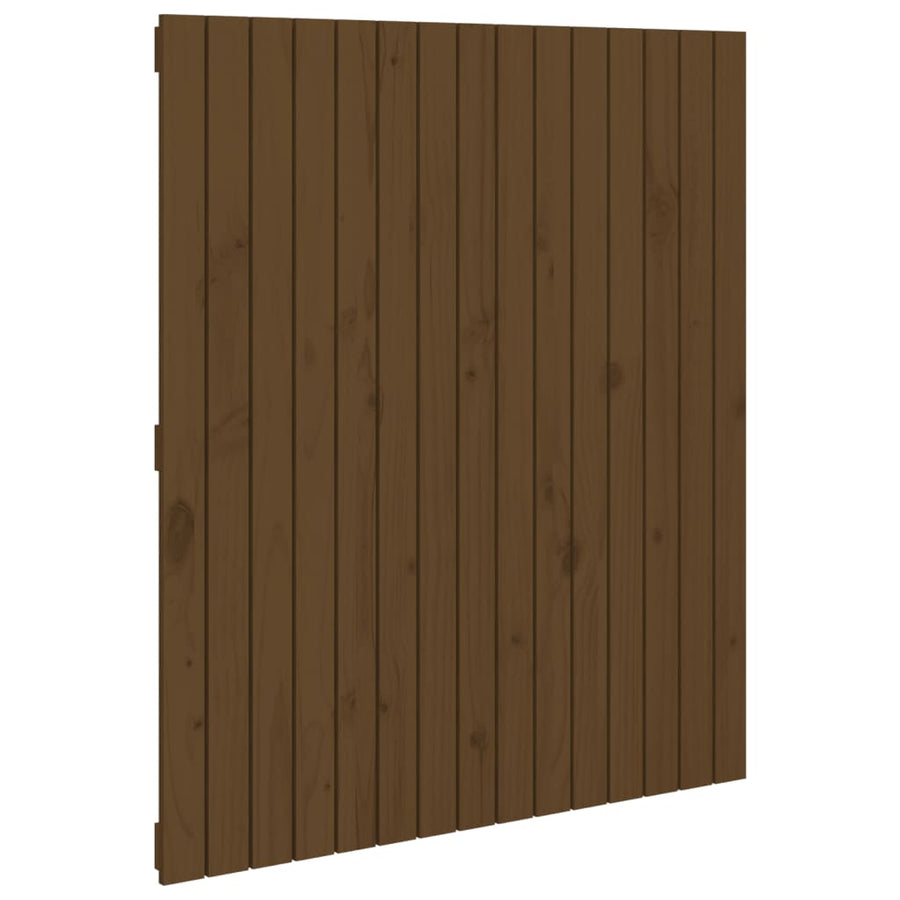 Wandhoofdbord 95,5X3X0 Cm Massief Grenenhout Honingbruin 95.5 x 110 cm