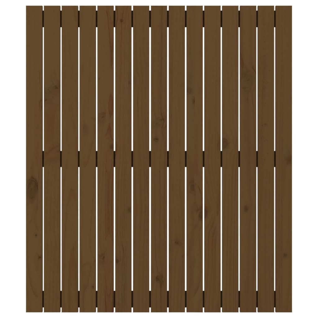 Wandhoofdbord 95,5X3X0 Cm Massief Grenenhout Honingbruin 95.5 x 110 cm