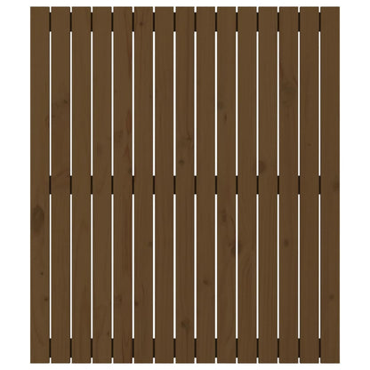 Wandhoofdbord 95,5X3X0 Cm Massief Grenenhout Honingbruin 95.5 x 110 cm