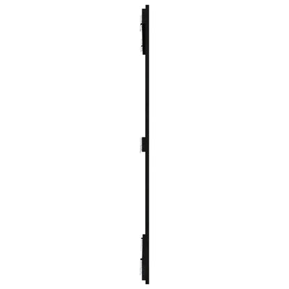 Wandhoofdbord 95,5X3X0 Cm Massief Grenenhout Zwart 95.5 x 110 cm