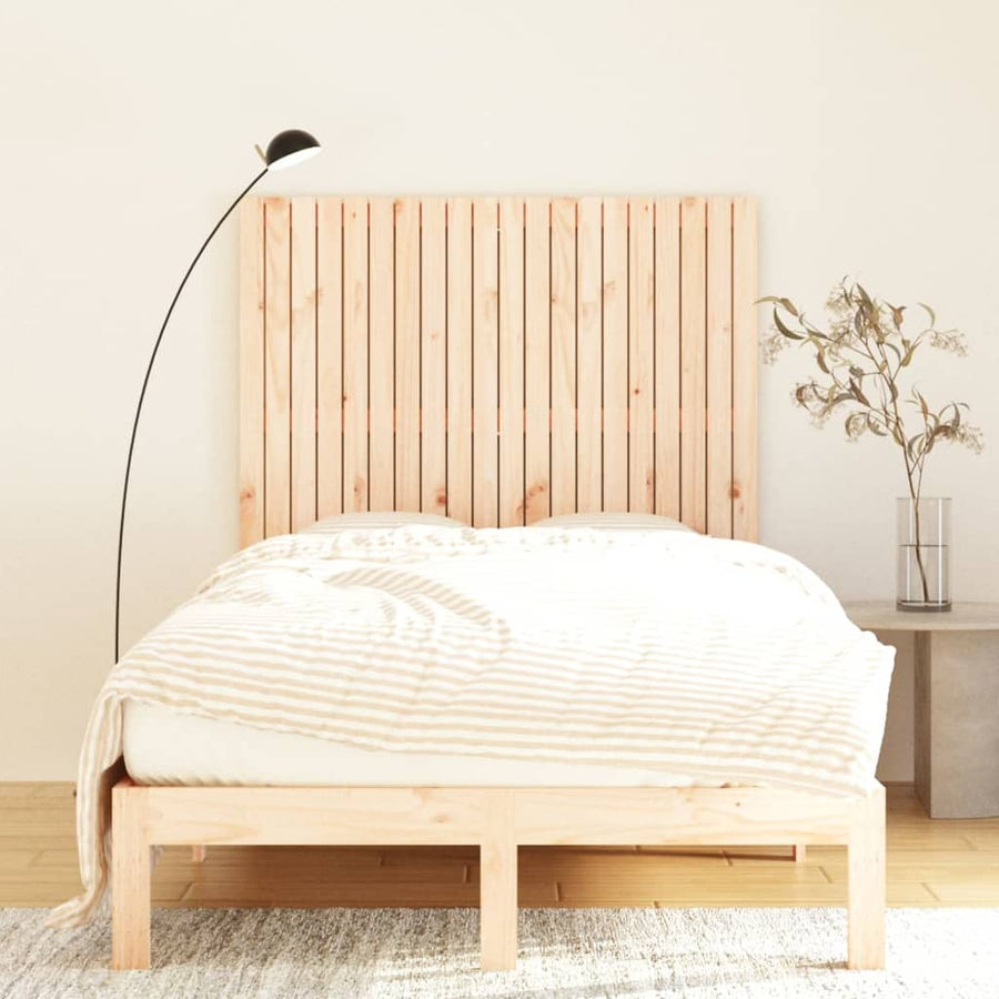 Wandhoofdbord 27,5X3X0 Cm Massief Grenenhout Naturel 127.5 x 110 cm