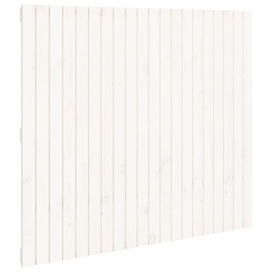 Wandhoofdbord 27,5X3X0 Cm Massief Grenenhout Wit 127.5 x 110 cm