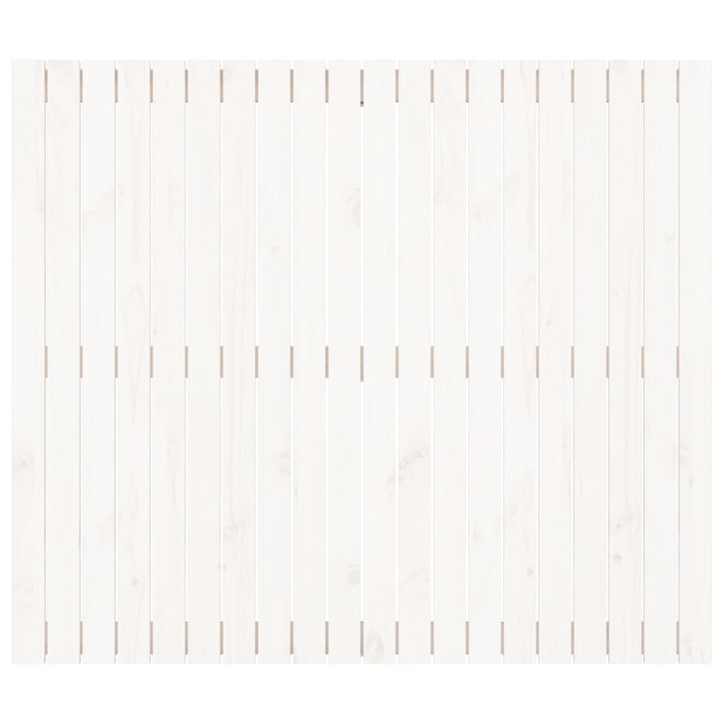 Wandhoofdbord 27,5X3X0 Cm Massief Grenenhout Wit 127.5 x 110 cm