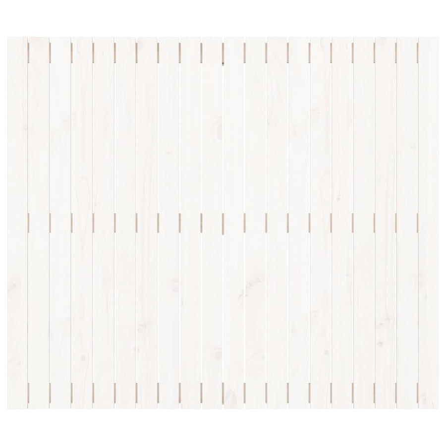Wandhoofdbord 27,5X3X0 Cm Massief Grenenhout Wit 127.5 x 110 cm