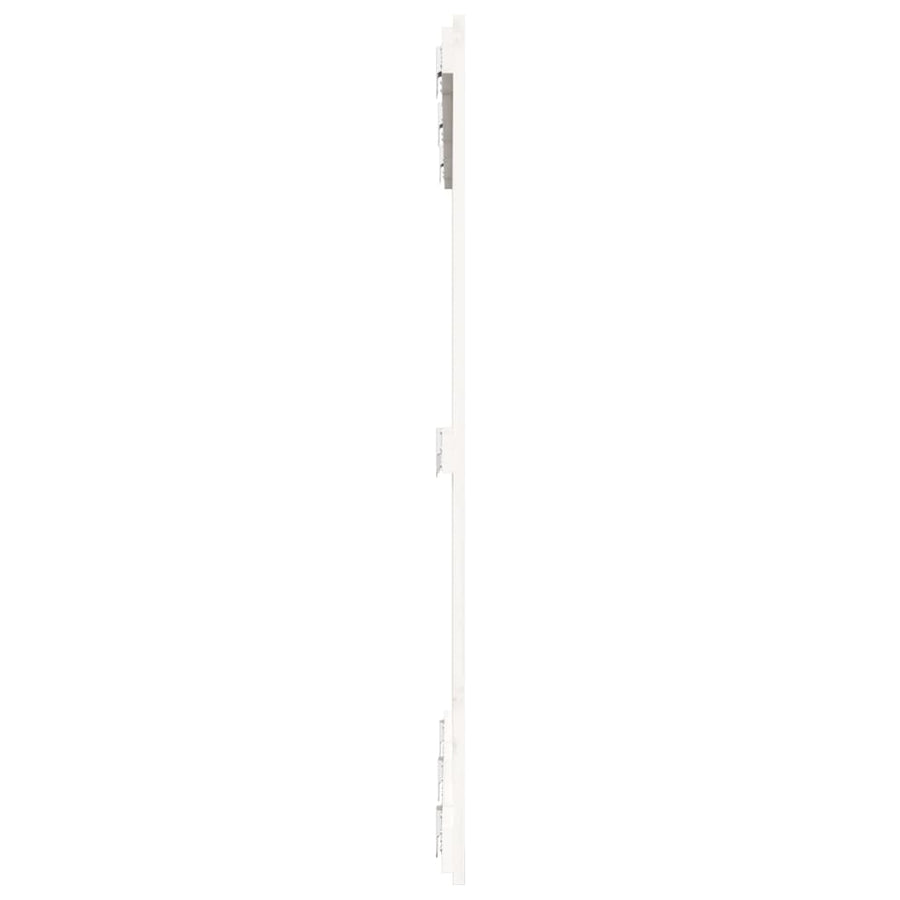Wandhoofdbord 27,5X3X0 Cm Massief Grenenhout Wit 127.5 x 110 cm
