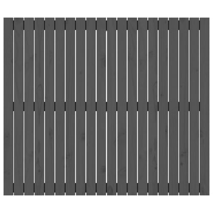 Wandhoofdbord 27,5X3X0 Cm Massief Grenenhout Grijs 127.5 x 110 cm