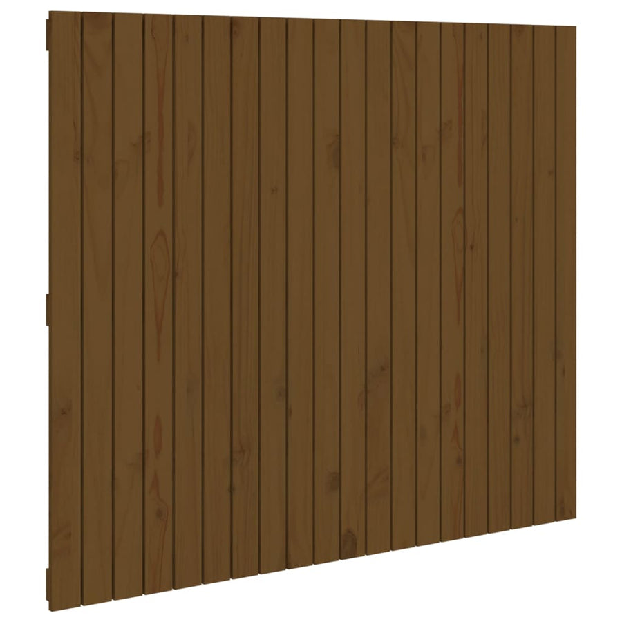 Wandhoofdbord 27,5X3X0 Cm Massief Grenenhout Honingbruin 127.5 x 110 cm