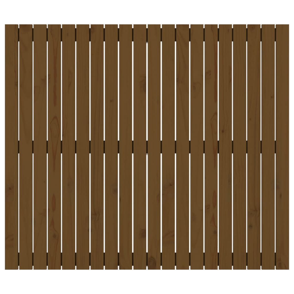 Wandhoofdbord 27,5X3X0 Cm Massief Grenenhout Honingbruin 127.5 x 110 cm