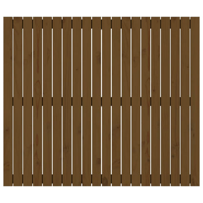 Wandhoofdbord 27,5X3X0 Cm Massief Grenenhout Honingbruin 127.5 x 110 cm