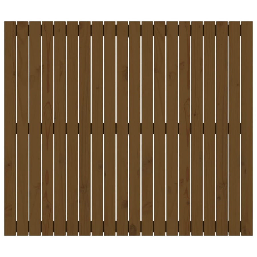 Wandhoofdbord 27,5X3X0 Cm Massief Grenenhout Honingbruin 127.5 x 110 cm