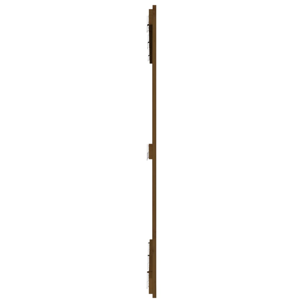 Wandhoofdbord 27,5X3X0 Cm Massief Grenenhout Honingbruin 127.5 x 110 cm