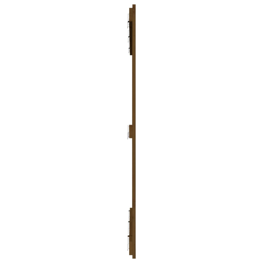 Wandhoofdbord 27,5X3X0 Cm Massief Grenenhout Honingbruin 127.5 x 110 cm