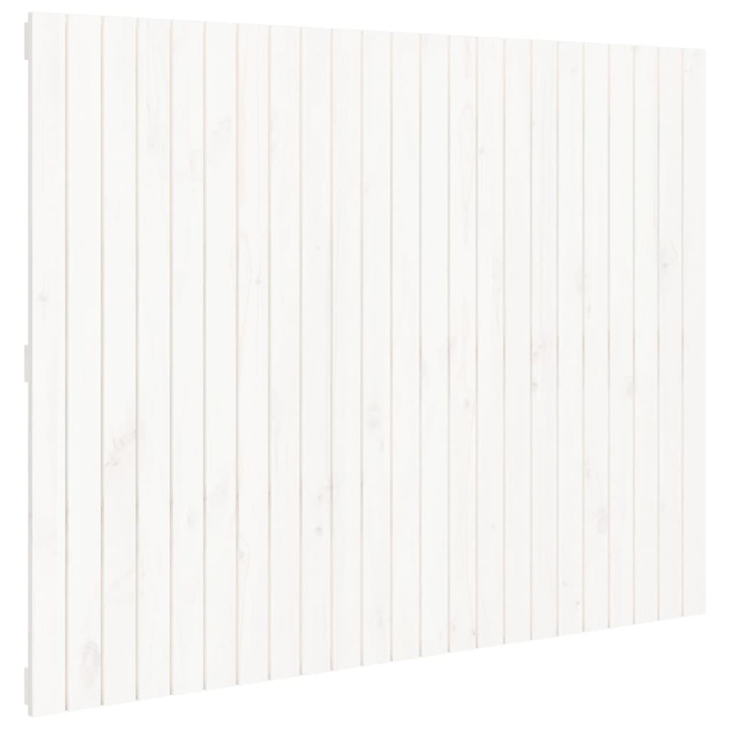 Wandhoofdbord 46,5X3X0 Cm Massief Grenenhout Wit 146.5 x 110 cm