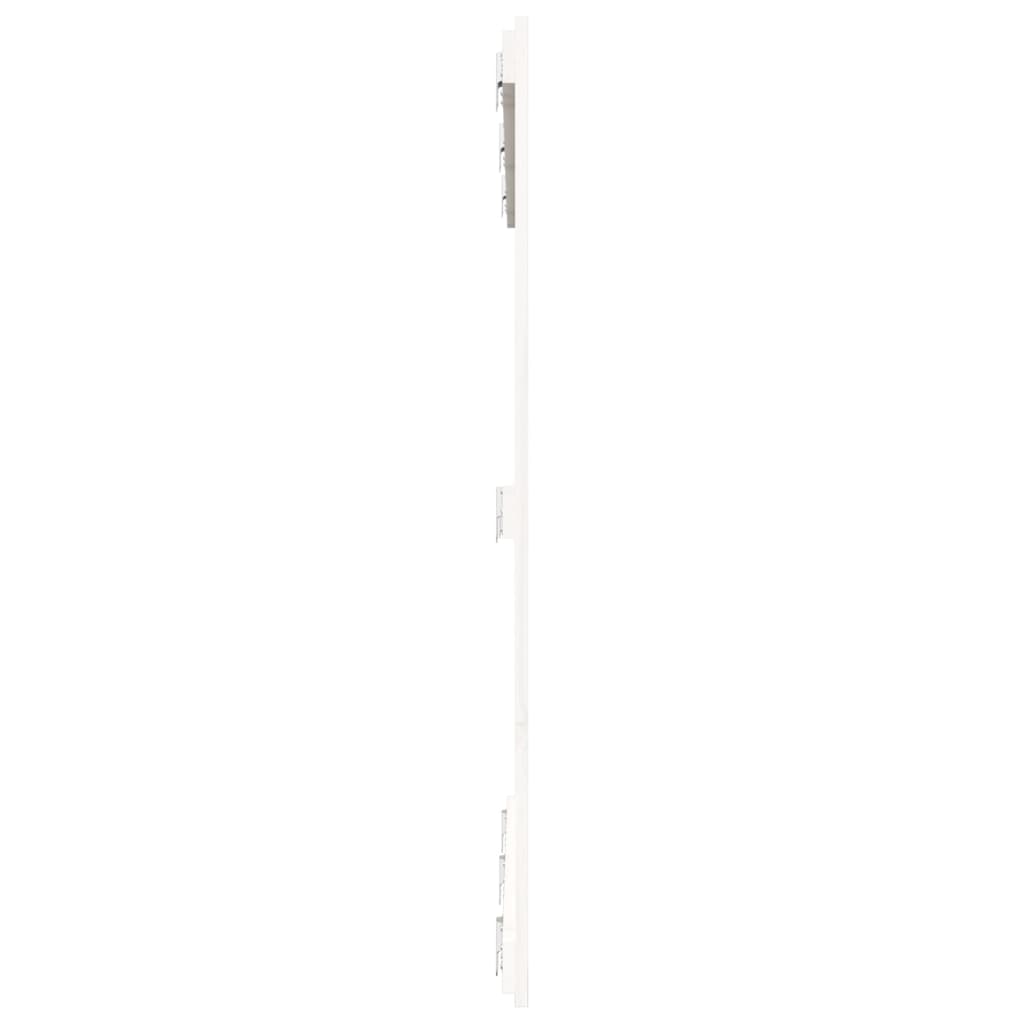 Wandhoofdbord 46,5X3X0 Cm Massief Grenenhout Wit 146.5 x 110 cm