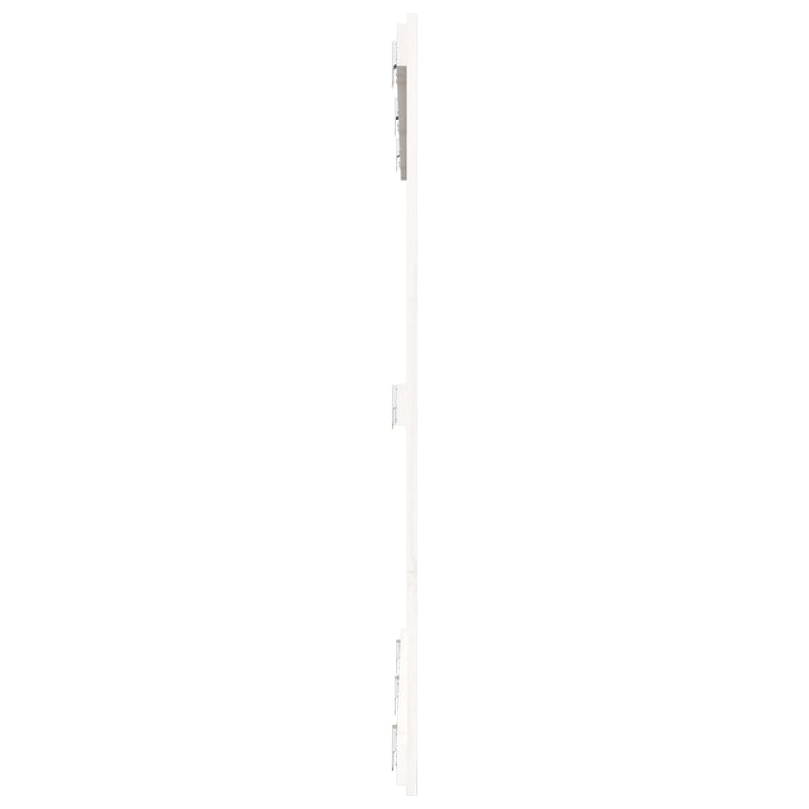 Wandhoofdbord 46,5X3X0 Cm Massief Grenenhout Wit 146.5 x 110 cm
