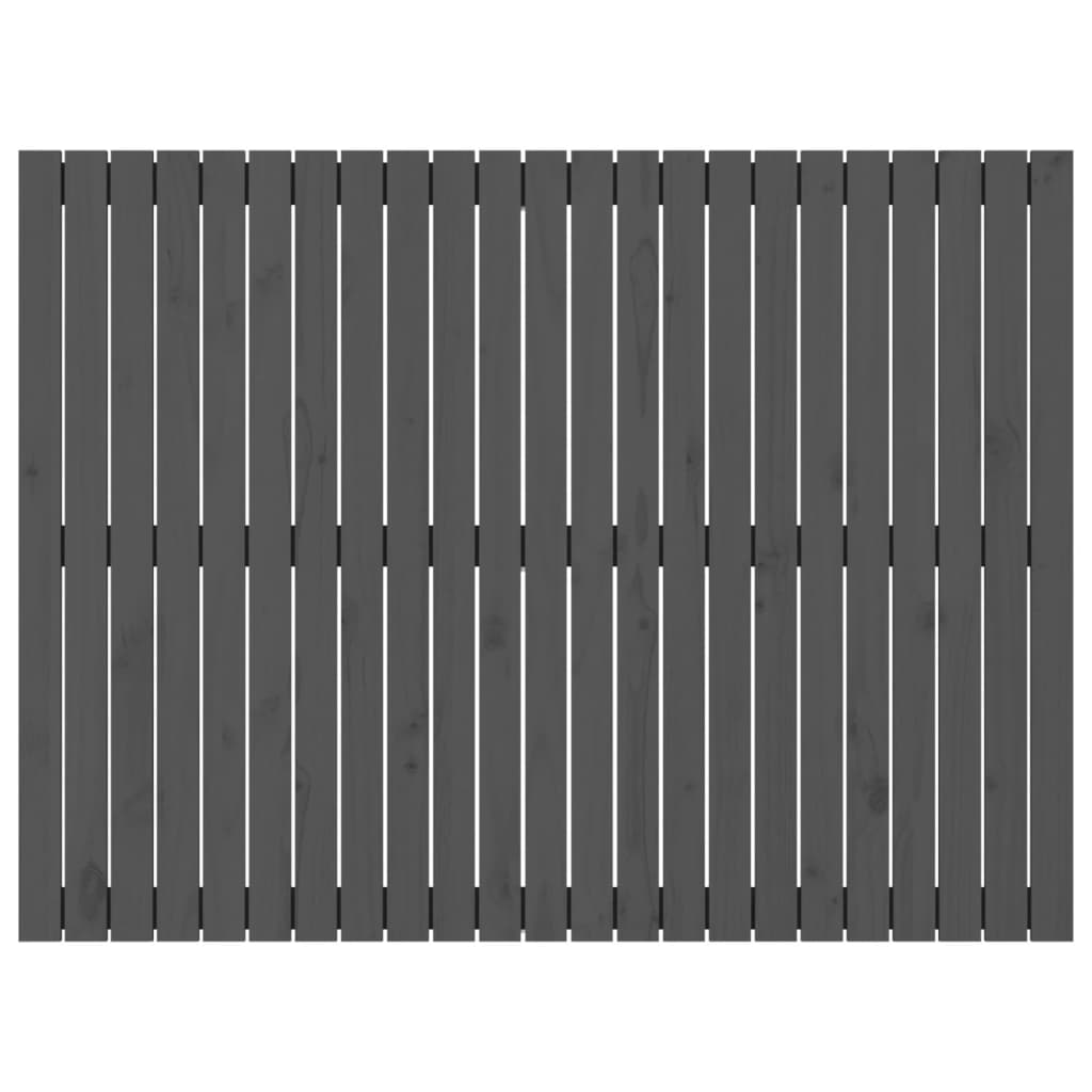 Wandhoofdbord 46,5X3X0 Cm Massief Grenenhout Grijs 146.5 x 110 cm