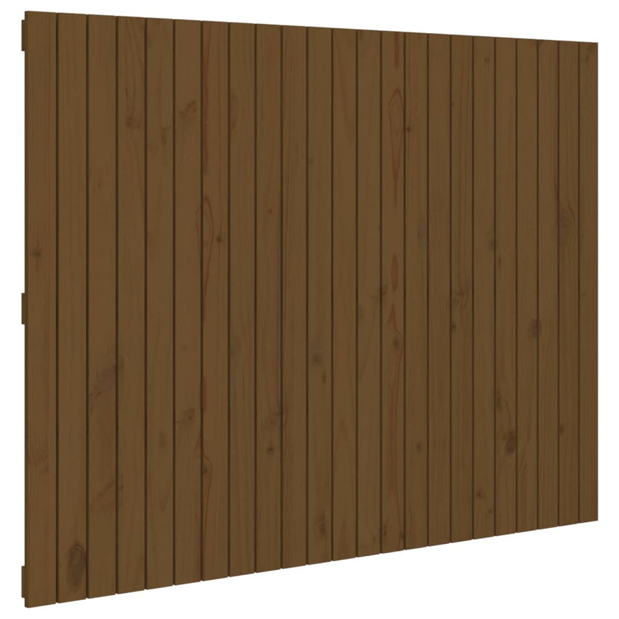 Wandhoofdbord 46,5X3X0 Cm Massief Grenenhout Honingbruin 146.5 x 110 cm