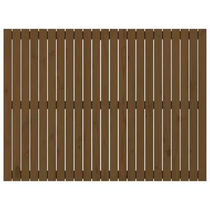 Wandhoofdbord 46,5X3X0 Cm Massief Grenenhout Honingbruin 146.5 x 110 cm
