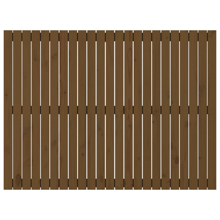 Wandhoofdbord 46,5X3X0 Cm Massief Grenenhout Honingbruin 146.5 x 110 cm