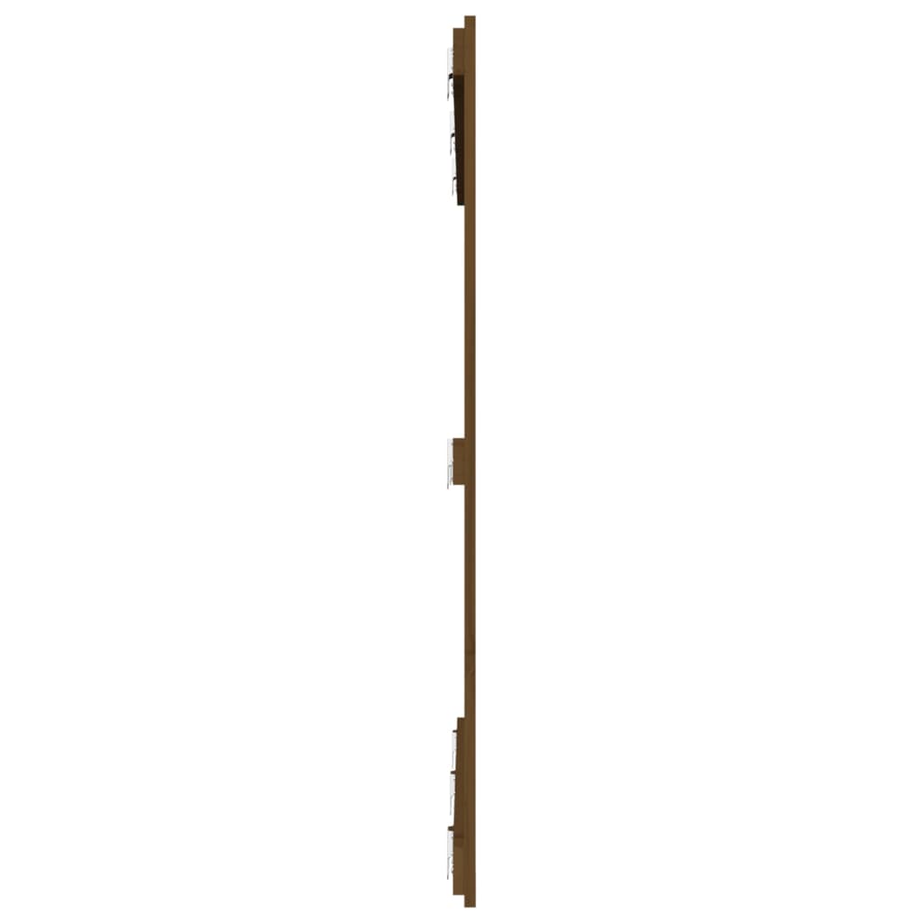 Wandhoofdbord 46,5X3X0 Cm Massief Grenenhout Honingbruin 146.5 x 110 cm