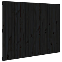 Wandhoofdbord 46,5X3X0 Cm Massief Grenenhout Zwart 146.5 x 110 cm