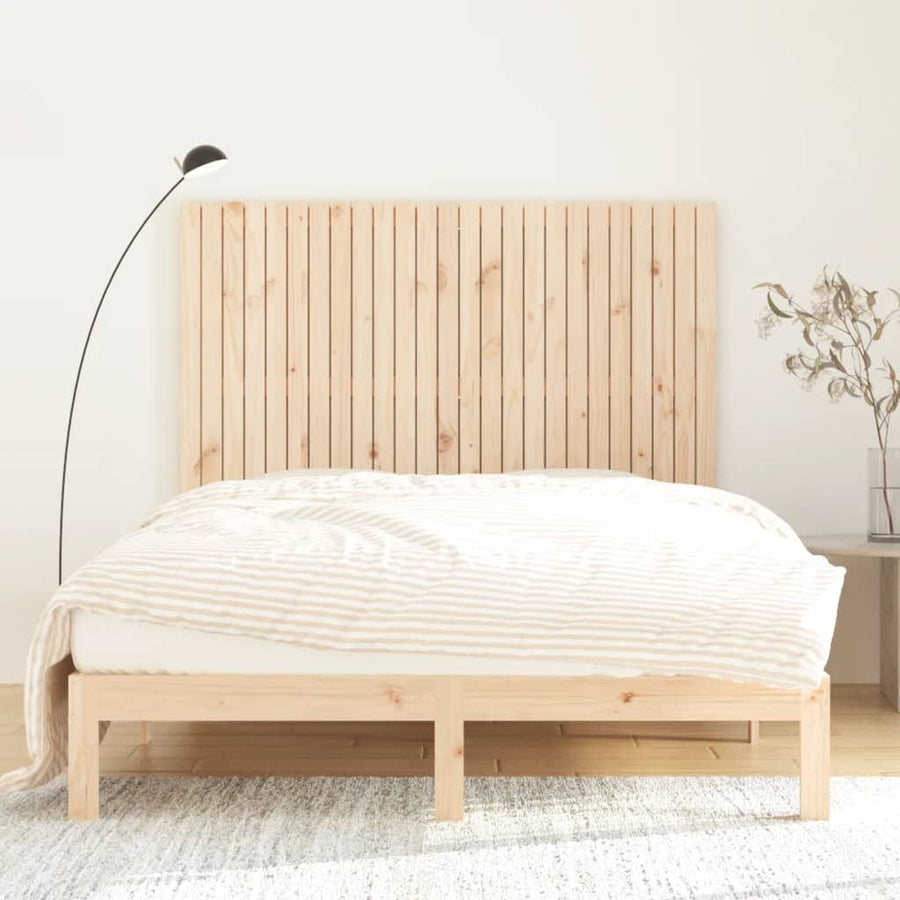 Wandhoofdbord 159,5X3X110 Cm Massief Grenenhout Naturel 159.5 x 110 cm