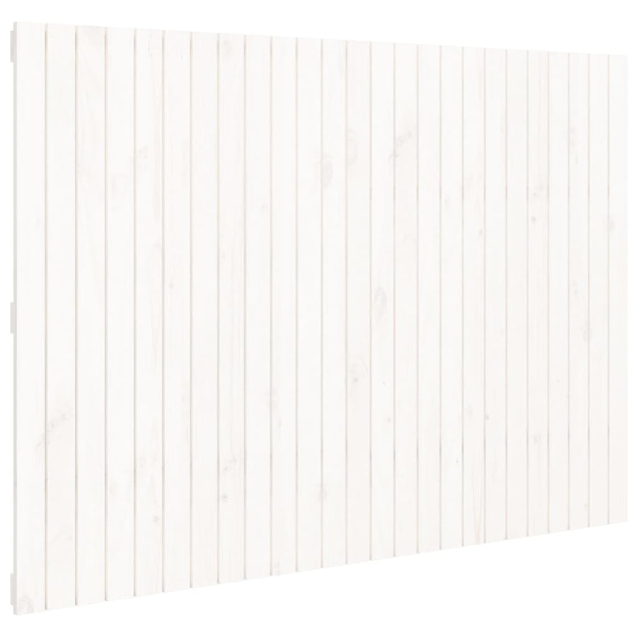 Wandhoofdbord 59,5X3X0 Cm Massief Grenenhout Wit 159.5 x 110 cm