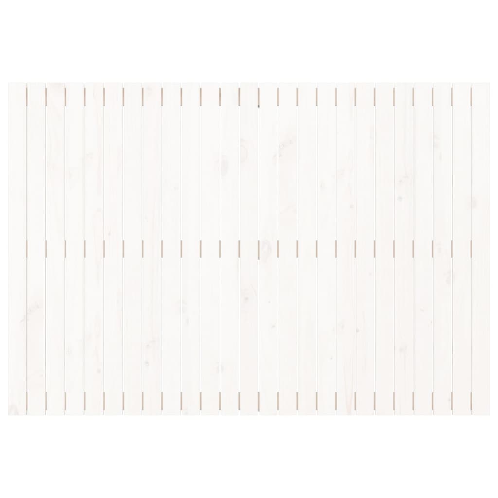 Wandhoofdbord 59,5X3X0 Cm Massief Grenenhout Wit 159.5 x 110 cm