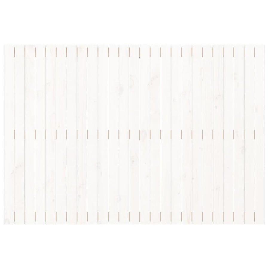 Wandhoofdbord 59,5X3X0 Cm Massief Grenenhout Wit 159.5 x 110 cm