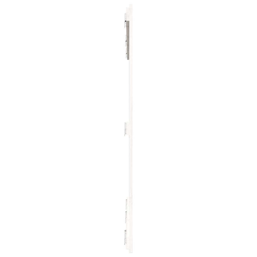 Wandhoofdbord 59,5X3X0 Cm Massief Grenenhout Wit 159.5 x 110 cm