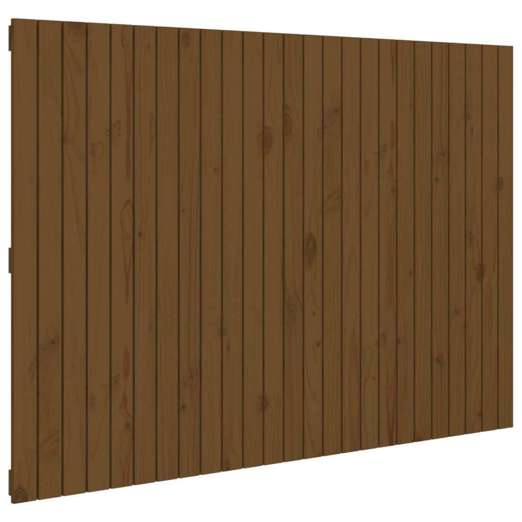 Wandhoofdbord 59,5X3X0 Cm Massief Grenenhout Honingbruin 159.5 x 110 cm