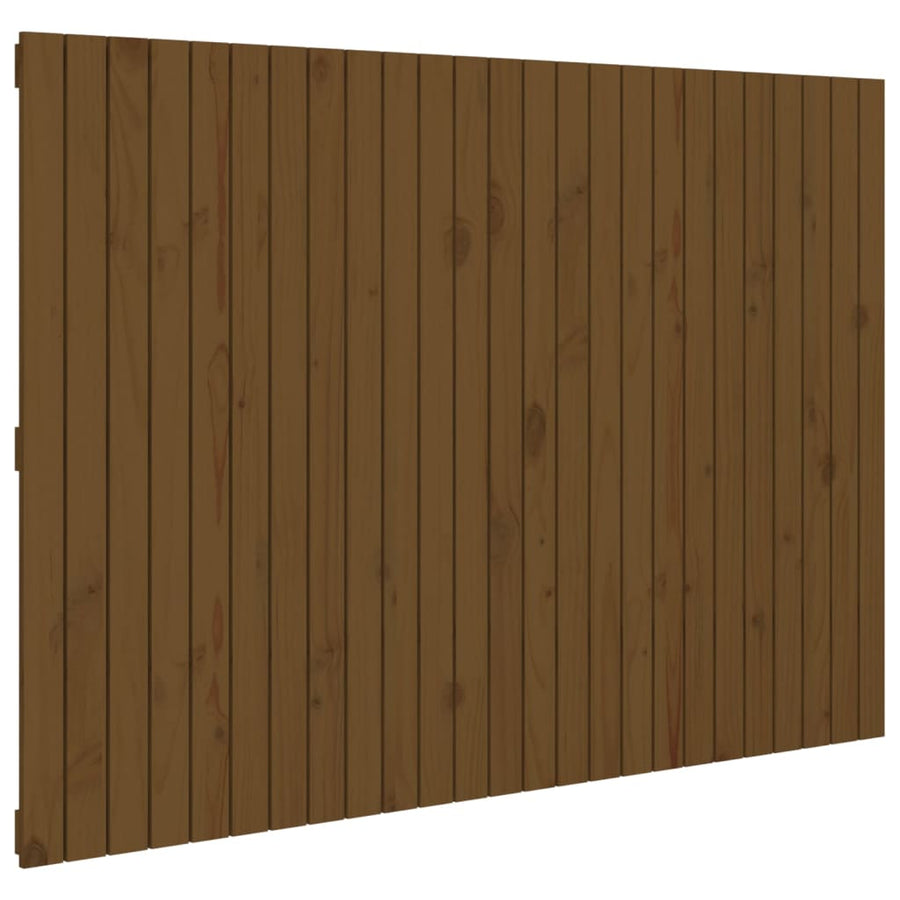 Wandhoofdbord 59,5X3X0 Cm Massief Grenenhout Honingbruin 159.5 x 110 cm