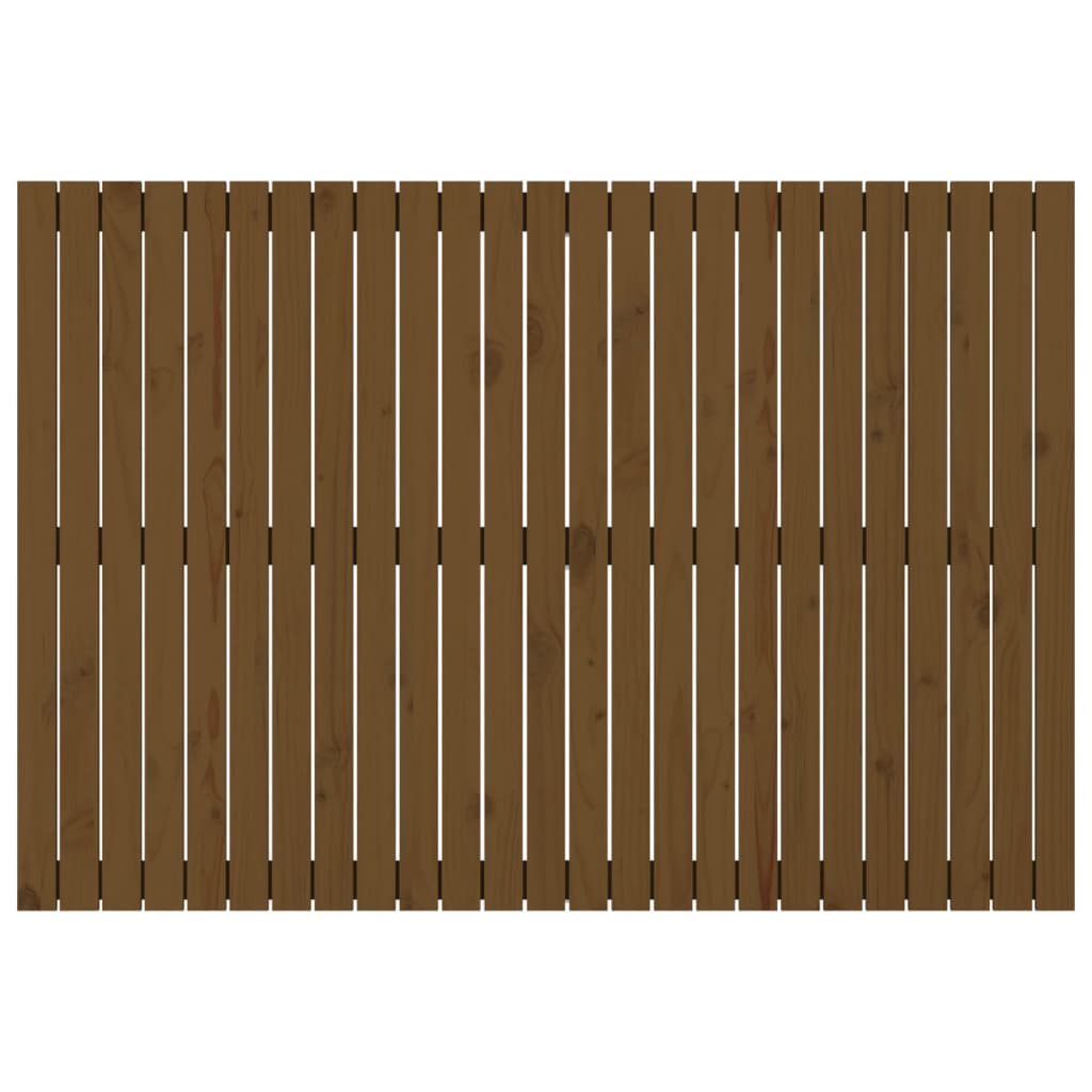 Wandhoofdbord 59,5X3X0 Cm Massief Grenenhout Honingbruin 159.5 x 110 cm