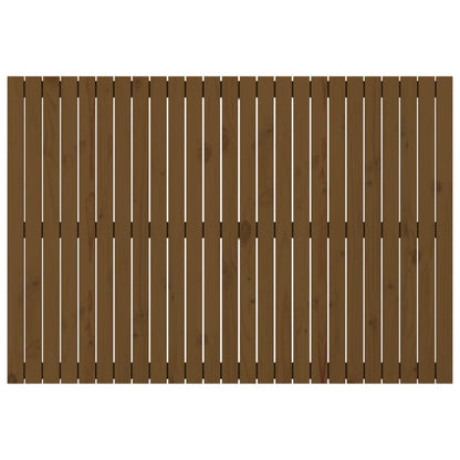 Wandhoofdbord 59,5X3X0 Cm Massief Grenenhout Honingbruin 159.5 x 110 cm