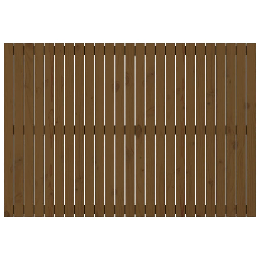 Wandhoofdbord 59,5X3X0 Cm Massief Grenenhout Honingbruin 159.5 x 110 cm