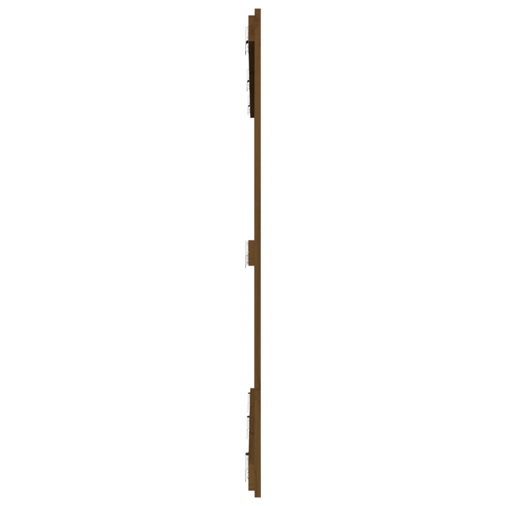 Wandhoofdbord 59,5X3X0 Cm Massief Grenenhout Honingbruin 159.5 x 110 cm