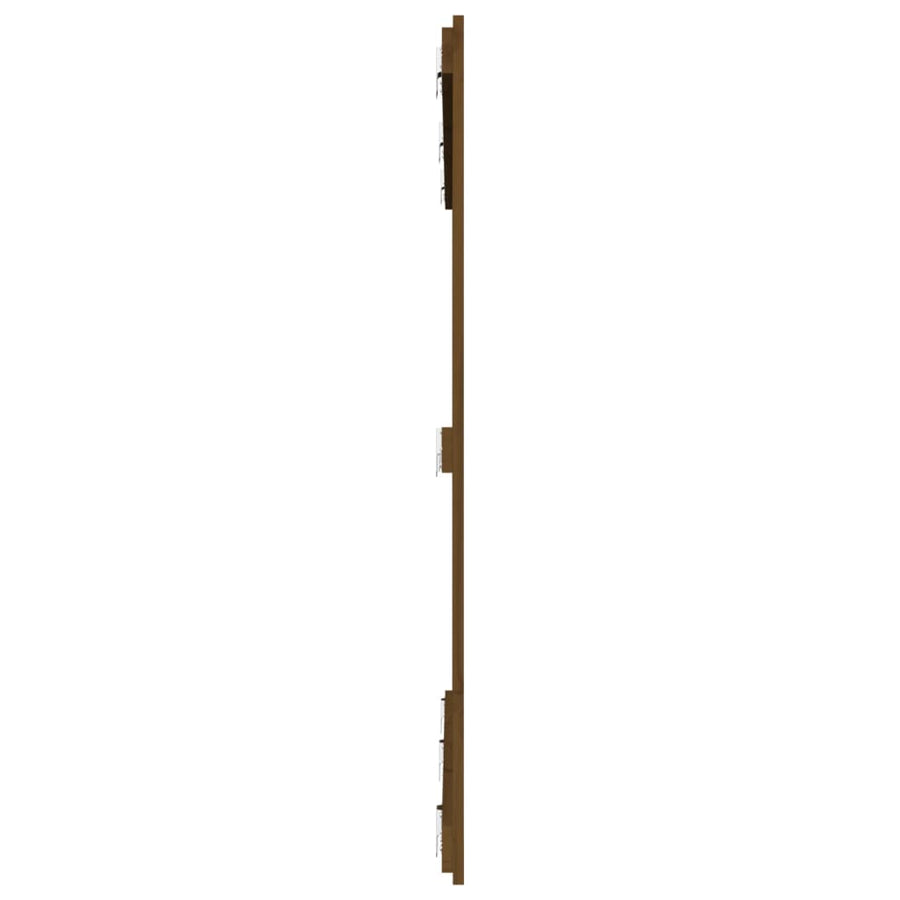 Wandhoofdbord 59,5X3X0 Cm Massief Grenenhout Honingbruin 159.5 x 110 cm