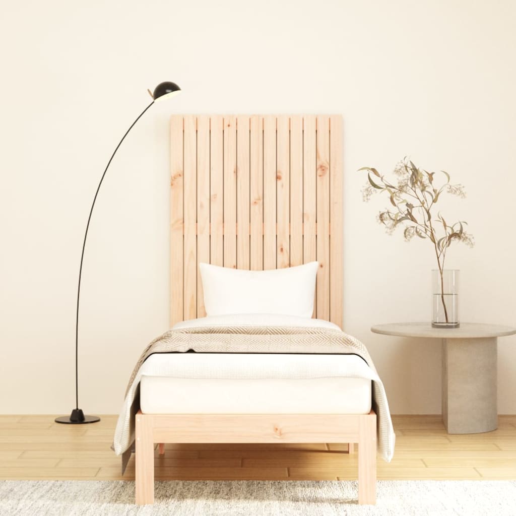 Wandhoofdbord 82,5X3X0 Cm Massief Grenenhout Naturel 82.5 x 110 cm