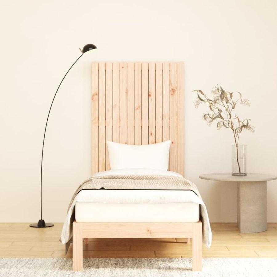 Wandhoofdbord 82,5X3X0 Cm Massief Grenenhout Naturel 82.5 x 110 cm