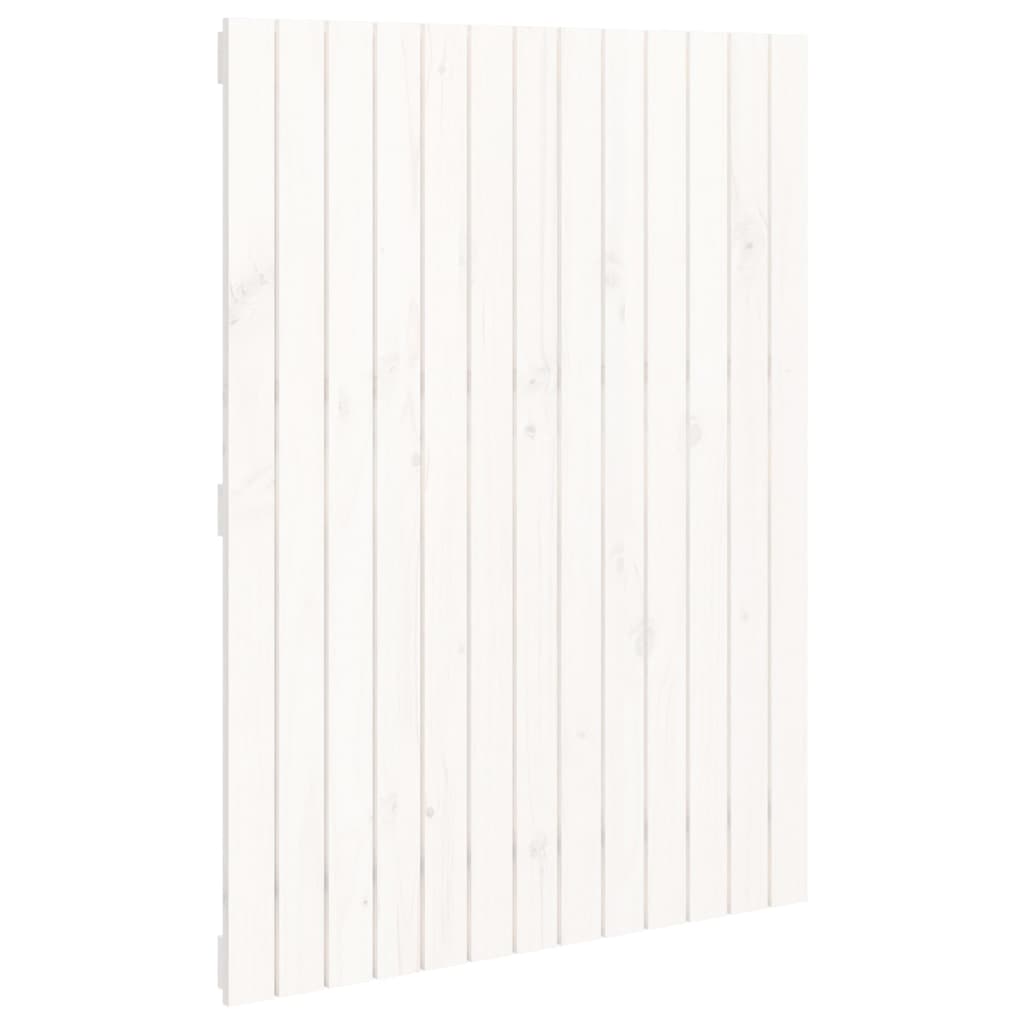 Wandhoofdbord 82,5X3X0 Cm Massief Grenenhout Wit 82.5 x 110 cm