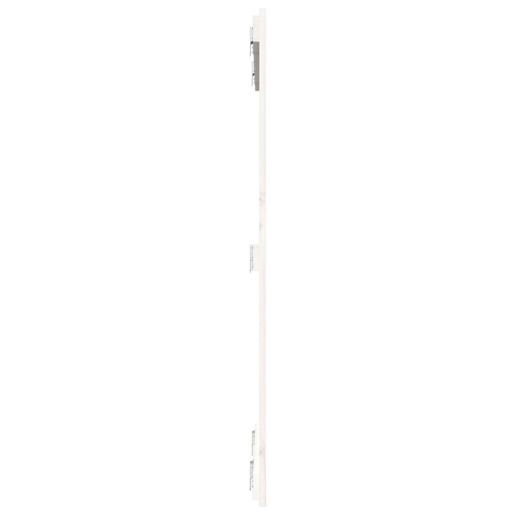 Wandhoofdbord 82,5X3X0 Cm Massief Grenenhout Wit 82.5 x 110 cm