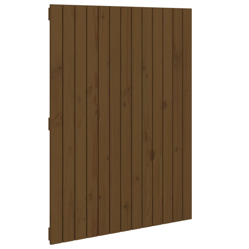 Wandhoofdbord 82,5X3X0 Cm Massief Grenenhout Honingbruin 82.5 x 110 cm