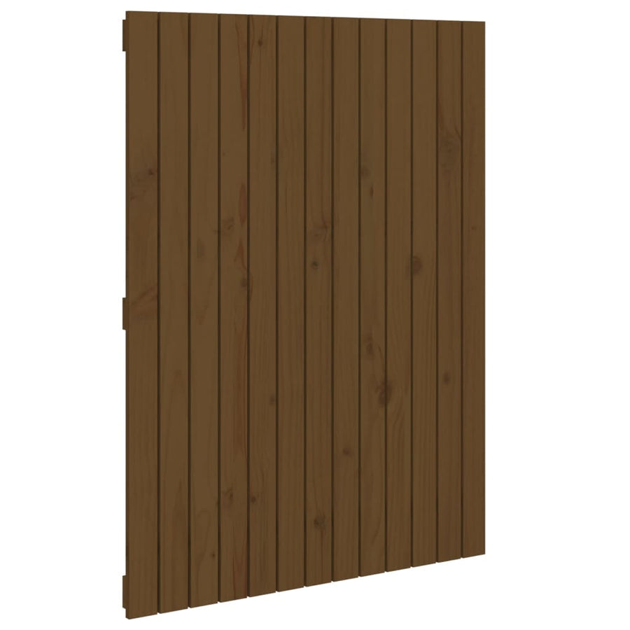 Wandhoofdbord 82,5X3X0 Cm Massief Grenenhout Honingbruin 82.5 x 110 cm