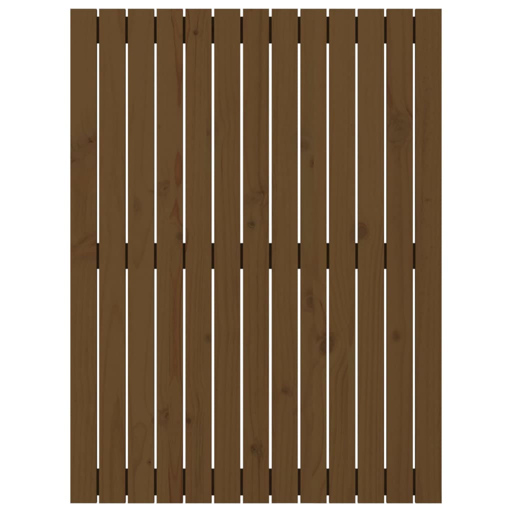 Wandhoofdbord 82,5X3X0 Cm Massief Grenenhout Honingbruin 82.5 x 110 cm